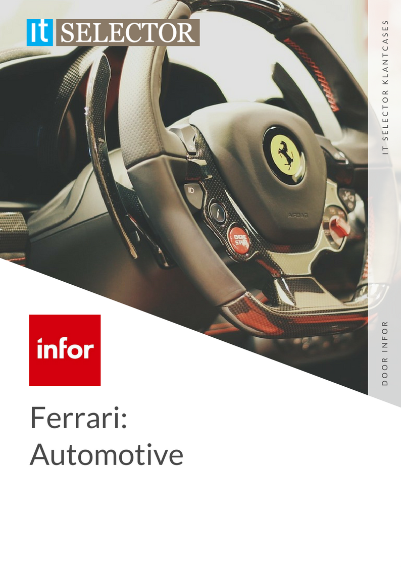 Infor klantcase ferrari IT Selector