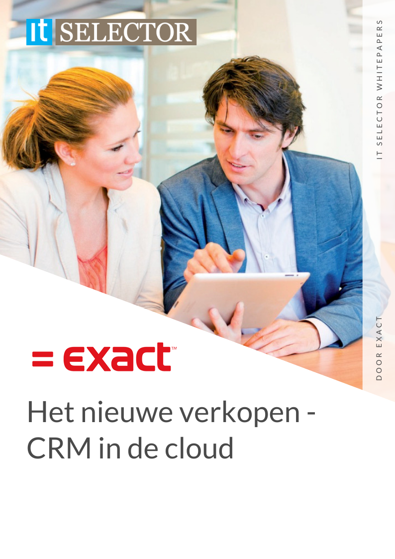 whitepaper exact het nieuwe verkopen crm in de cloud itselector